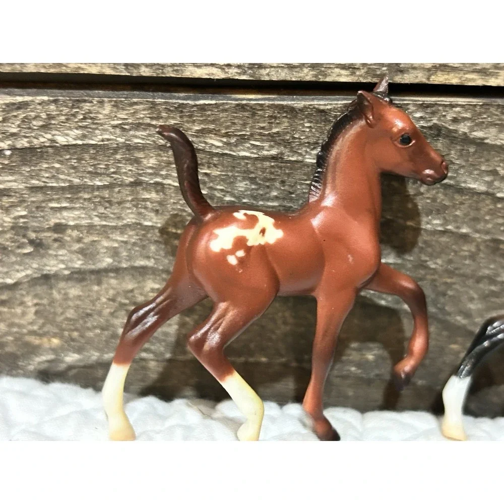 Breyer Mini Whinnies Horse Pony Foal Lot Brown 5 Ponies